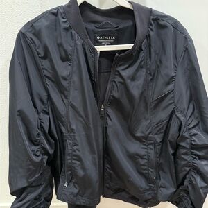 Athleta Black Bomber Jacket